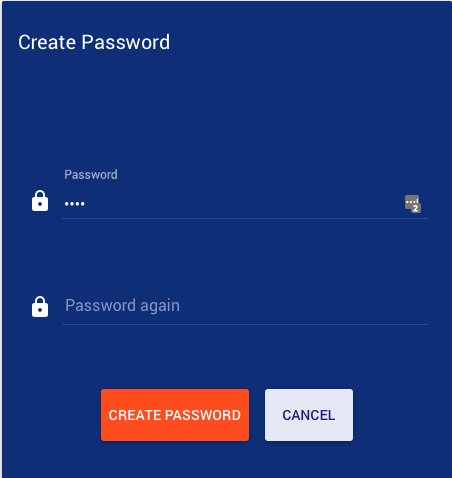 Tenant Admin Password Creation