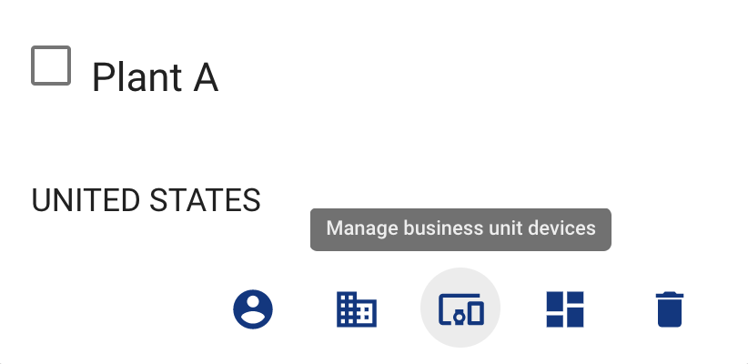 Manage business units devices