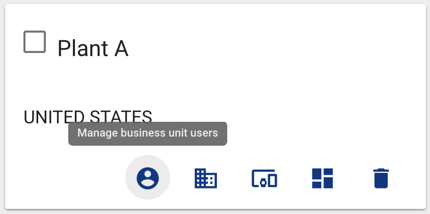 Manage business units users