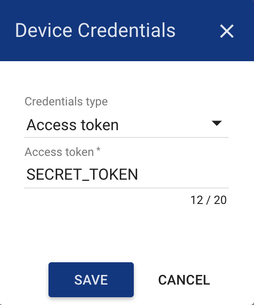 Manage device credentials