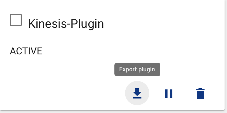 Plugin export